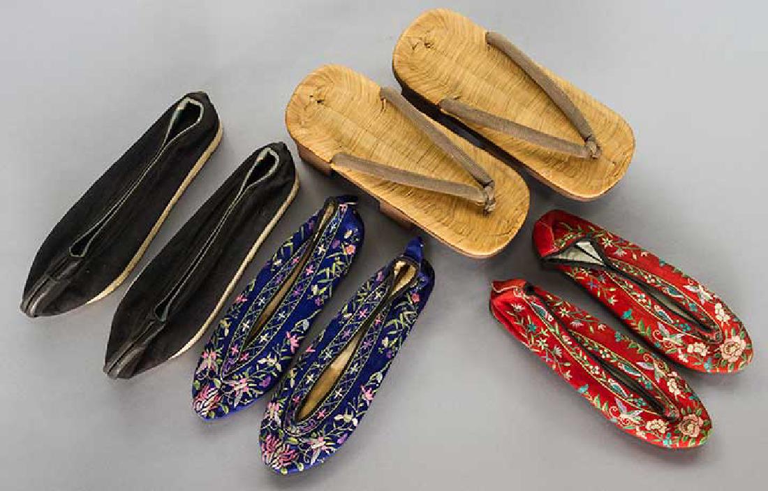 FOUR PAIR SHOES, CHINA & JAPAN, 1920-1940s (1 of 7)