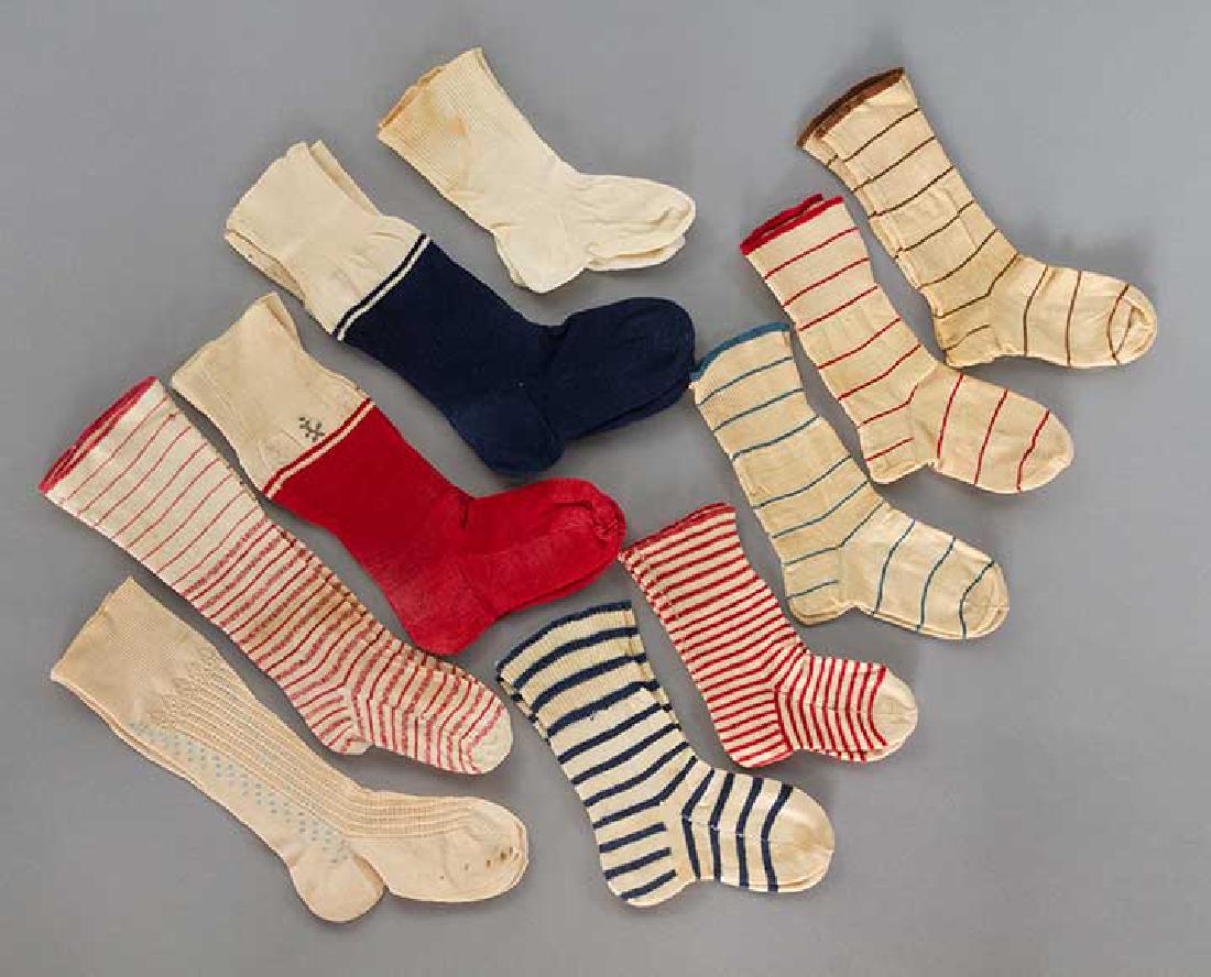 10 PAIR TODDLER SOX, 1920-1930s (1 of 6)