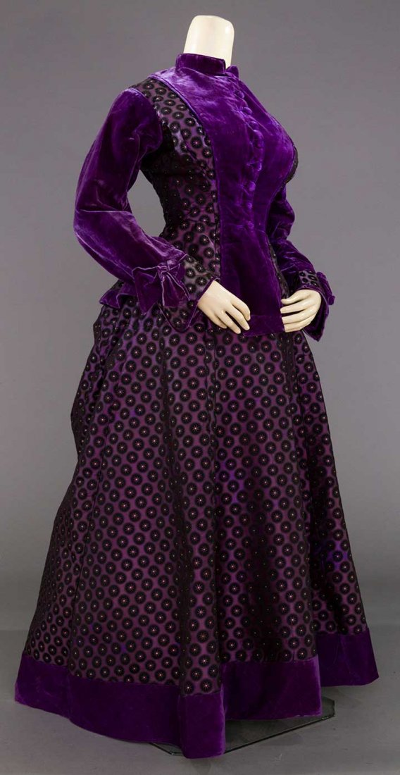 black and purple victorian dress