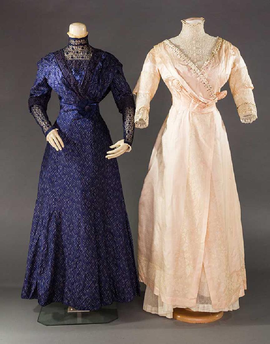 2 SILK DAMASK AFTERNOON DRESSES, 1910-1915 (1 of 10)