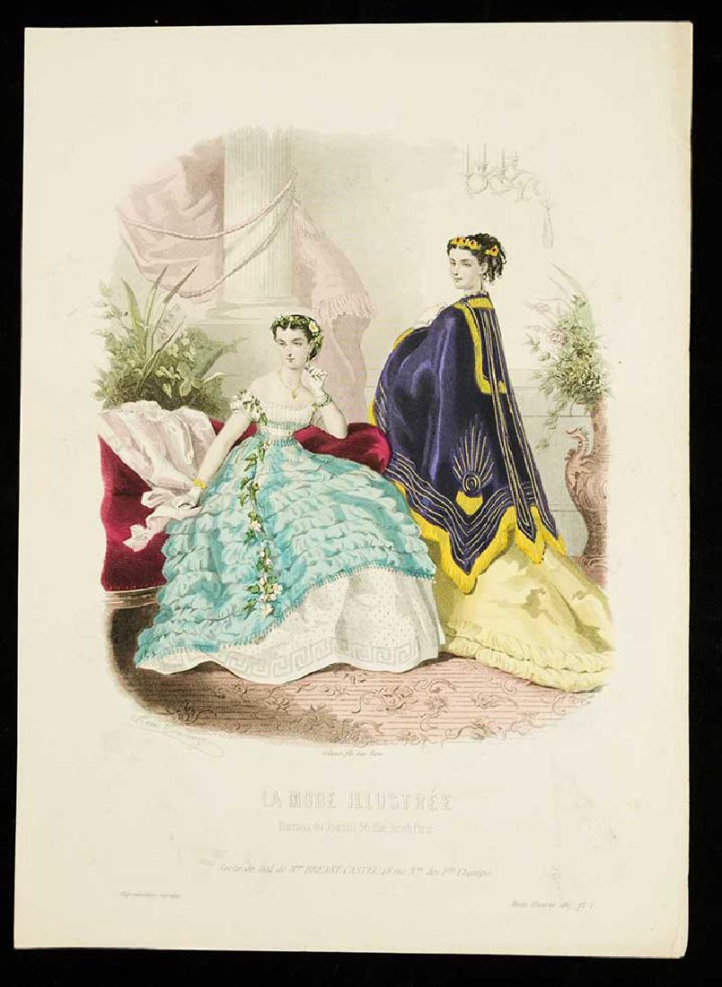 17 FASHION PLATES, PARIS, 1860s (1 of 6)