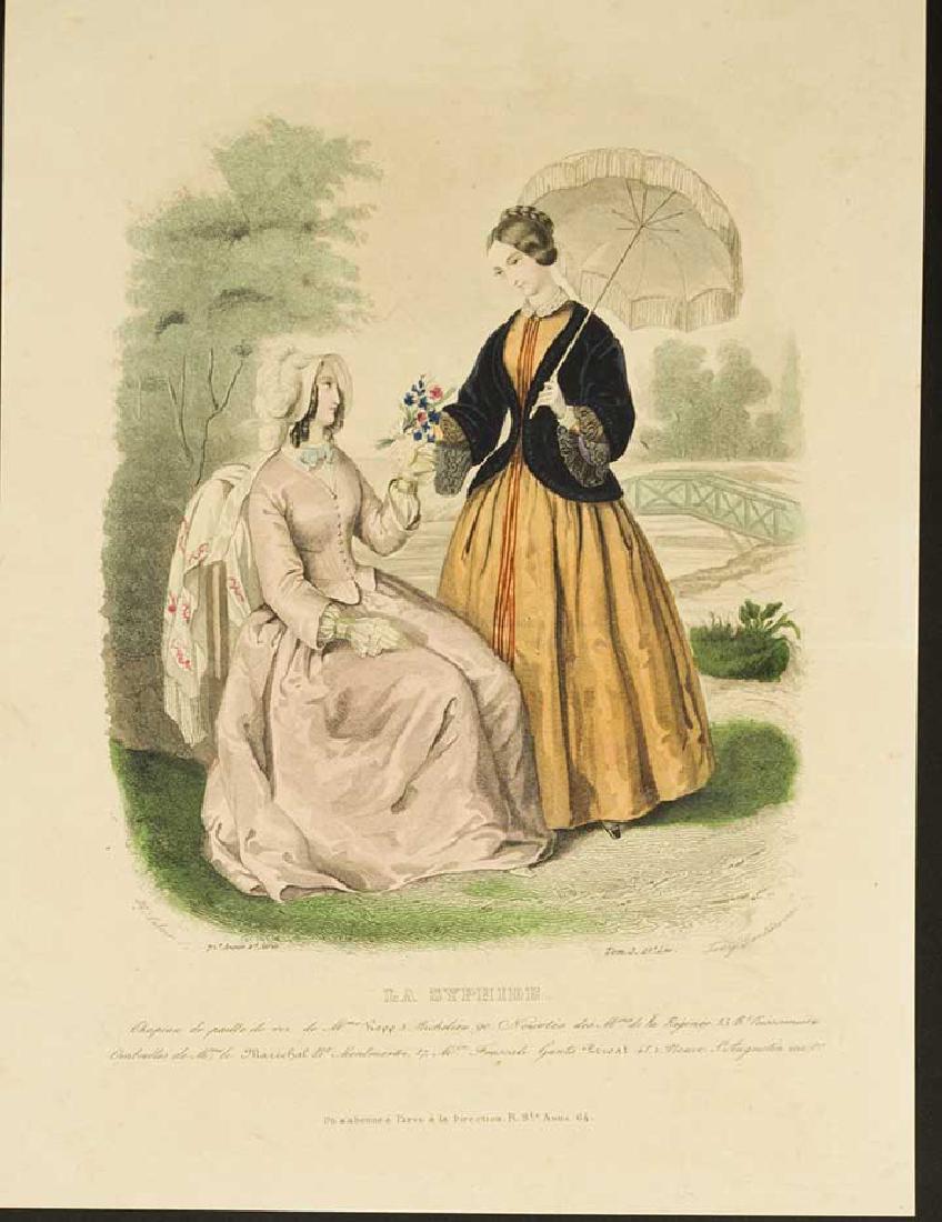 23 FASHION PLATES, PARIS, 1840s (1 of 7)
