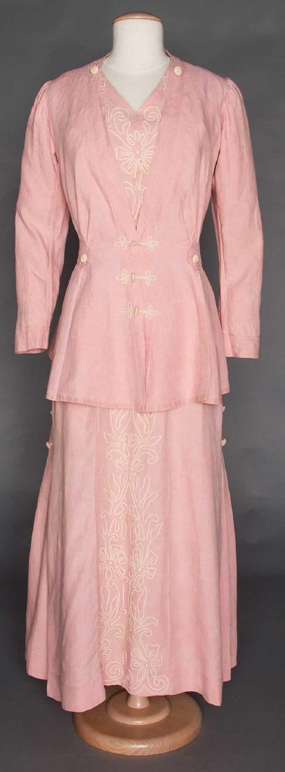 PINK LINEN WALKING SUIT, 1912 (1 of 6)
