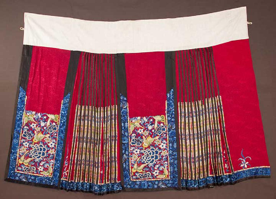 EMBROIDERED WEDDING SKIRT, CHINA, 1890-1910 (1 of 8)