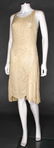 WHITE ON WHITE BEADED DRESS, 1920s