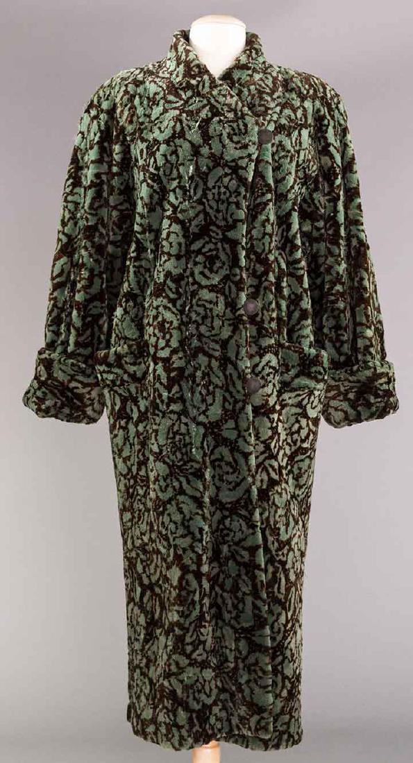 PRINTED & SHEARED FUR COAT, FRANCE, 1980s (1 of 7)
