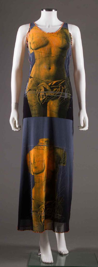 GAULTIER BODY PRINT DRESS, FRANCE, 1990s (1 of 7)