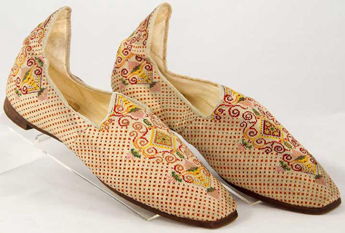 PAIR GENT'S AT-HOME SLIPPERS, 1850-1860 (1 of 7)