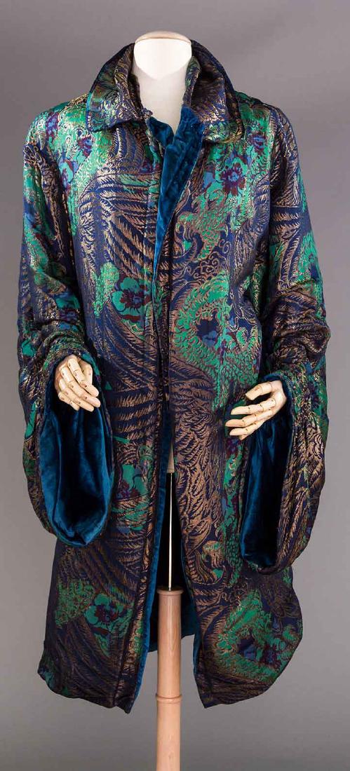 DRAGON PRINT LAME COAT, 1920s (1 of 8)