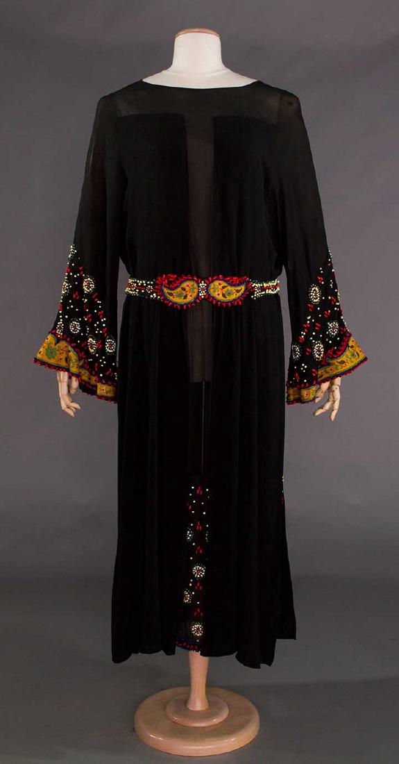 PATOU COUTURE EMBROIDERED DRESS, 1919-1922 (1 of 10)