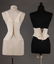 TWO WHITE COTTON CORSETS, 1890-1905 - 2