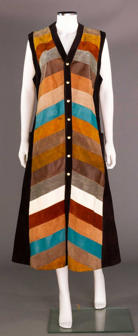 MR. FISH LONG LEATHER VEST, LONDON, 1970s (1 of 7)