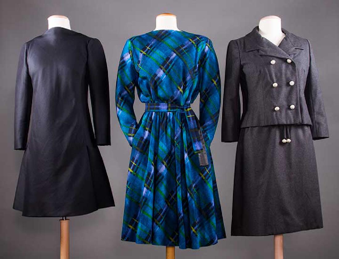 THREE WOOL DESIGNER DRESSES, 1960s (1 of 10)