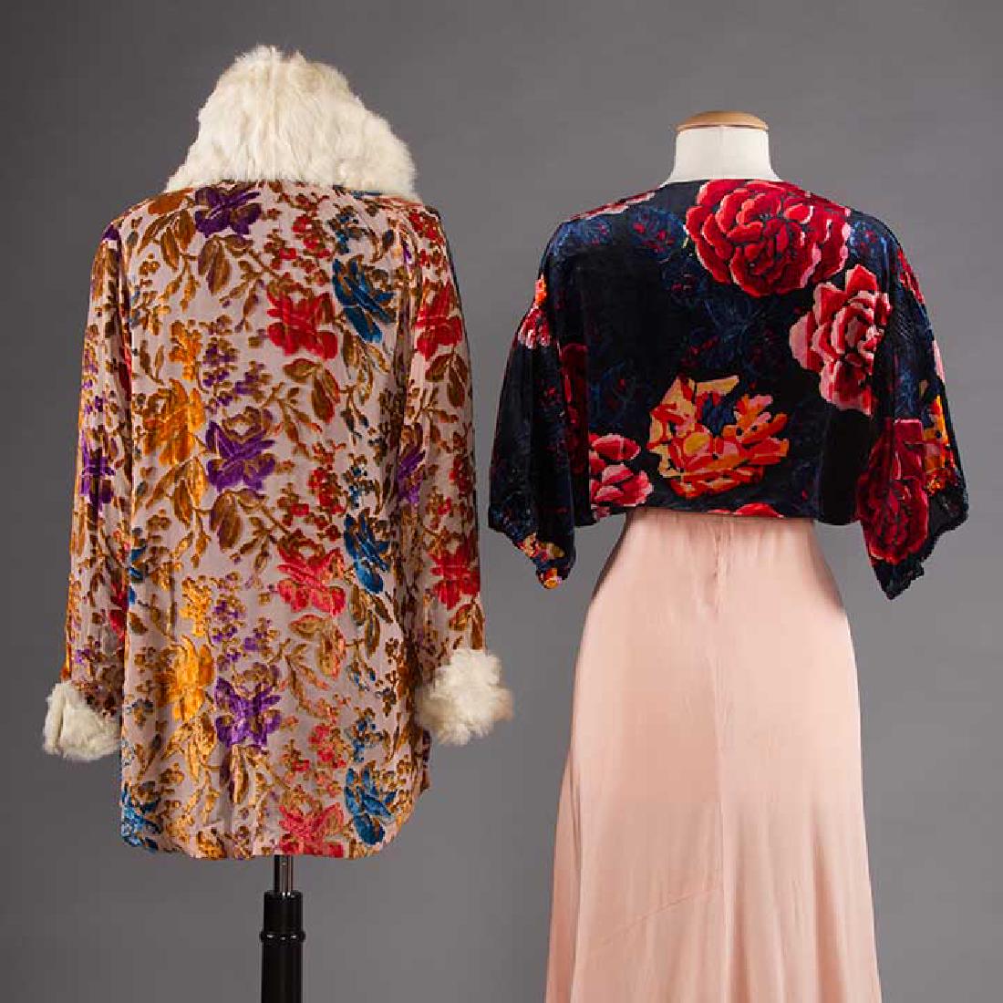TWO LADIES' VELVET EVENING JACKETS, 1930s (1 of 8)
