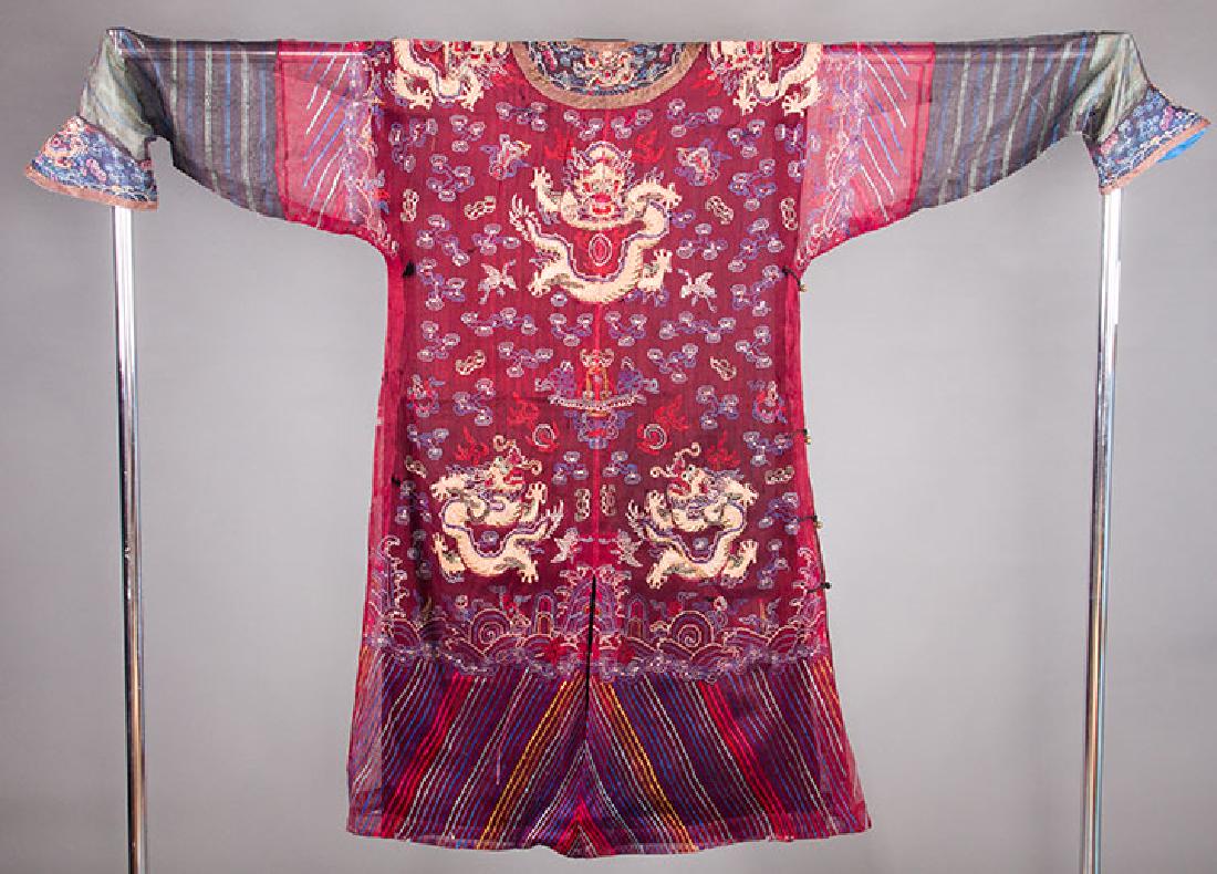 EMBROIDERED WOOL GAUZE ROBE, CHINA (1 of 10)