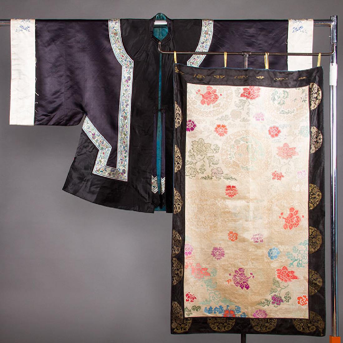 SATIN ROBE & BROCADE PANEL, CHINA (1 of 10)
