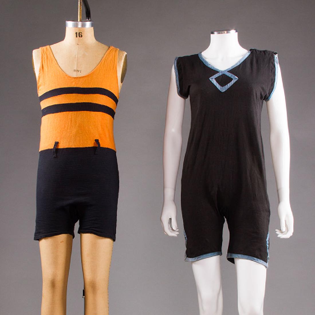 1 WOMAN'S & 1 MAN'S BATHING SUIT, 1920s (1 of 10)