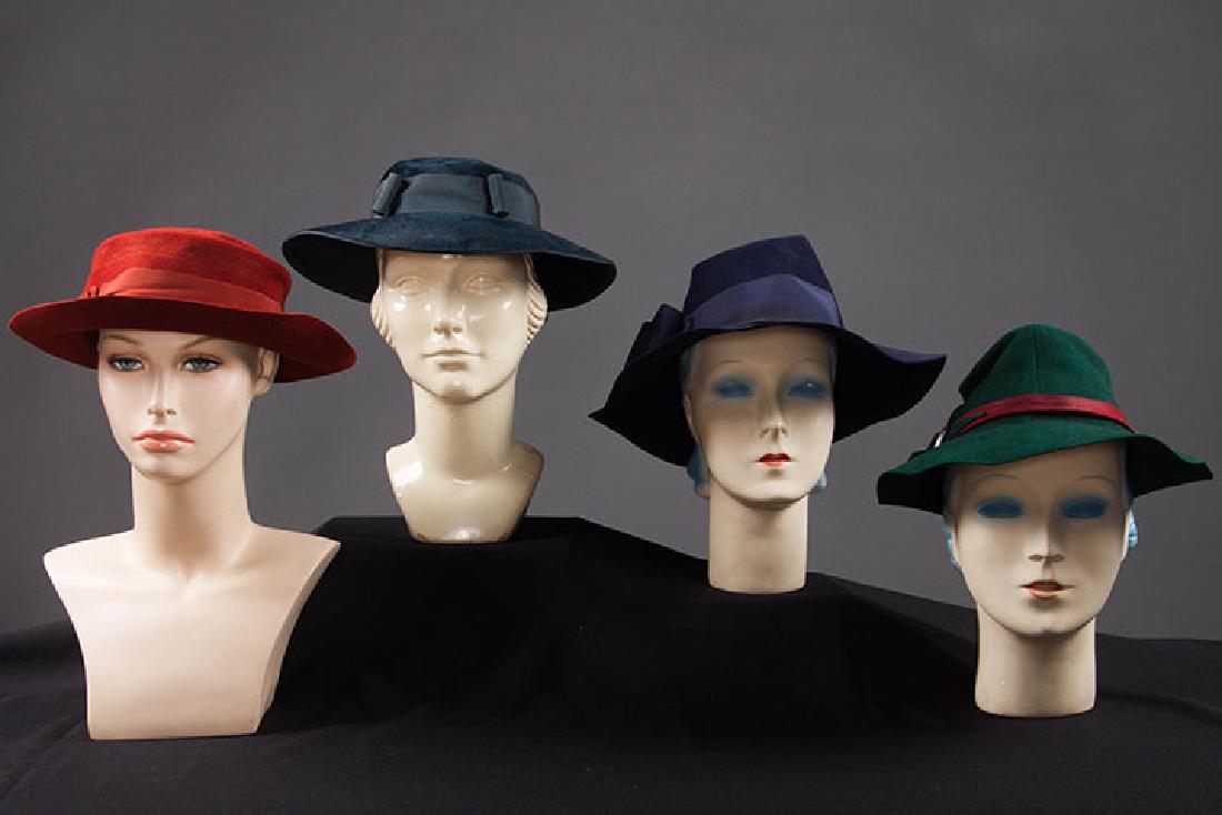 4 DAY HATS, 1940s (1 of 7)