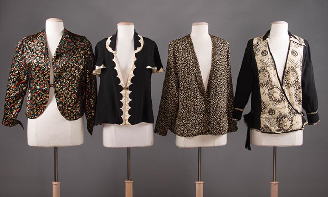 4 BLACK & WHITE JACKETS, 1920-1940 (1 of 10)