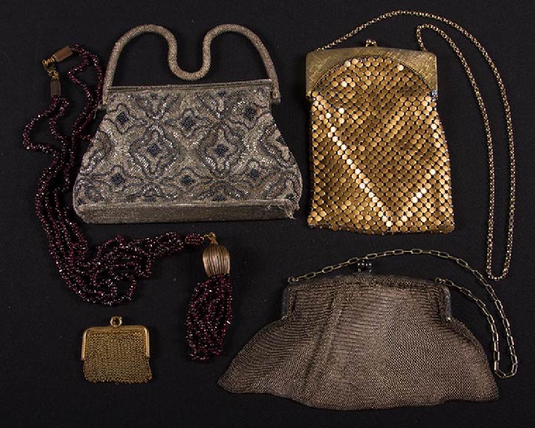 4 EVENING BAGS & 1 GARNET NECKLACE (1 of 8)