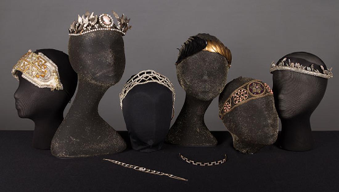 8 BEADED TIARAS & HEADBANDS, 1910-1920s (1 of 9)