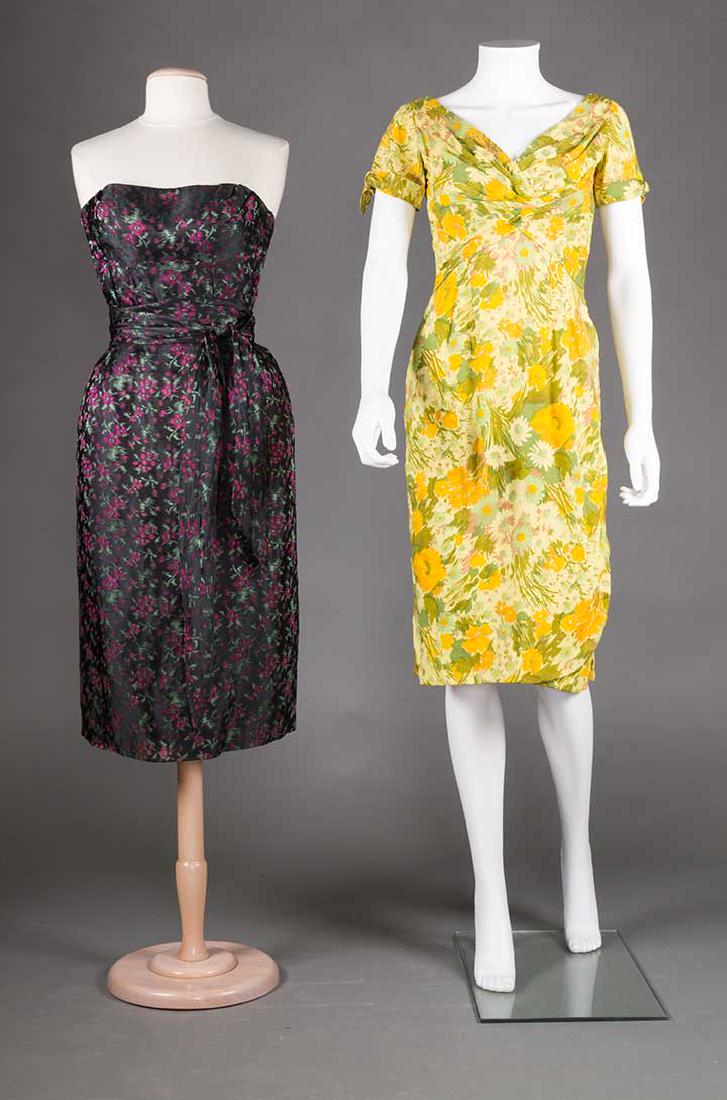 TWO EVENING DRESSES, c. 1960 (1 of 10)