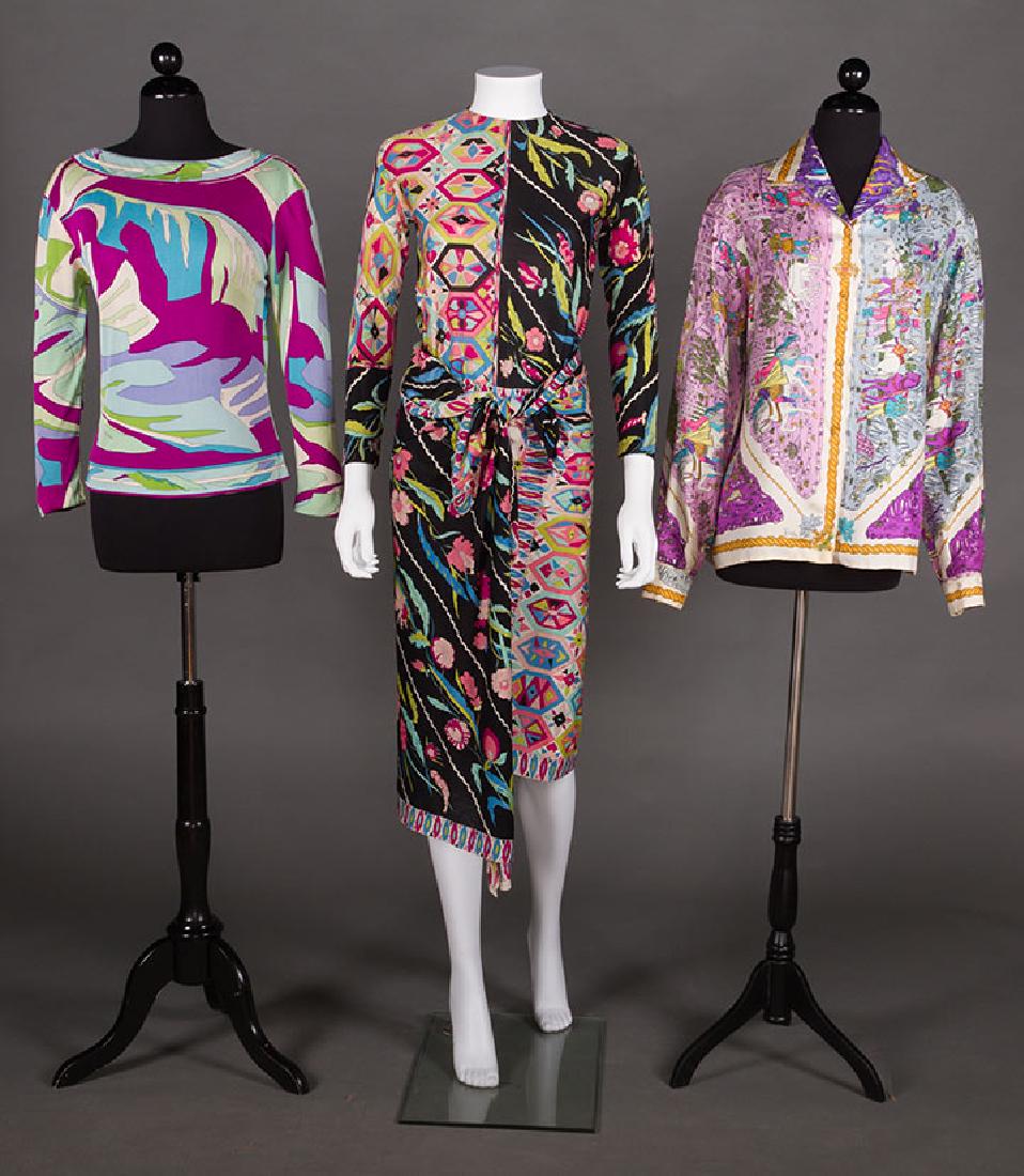 PUCCI ENSEMBLE & 2 PUCCI SHIRTS, 1960s (1 of 10)