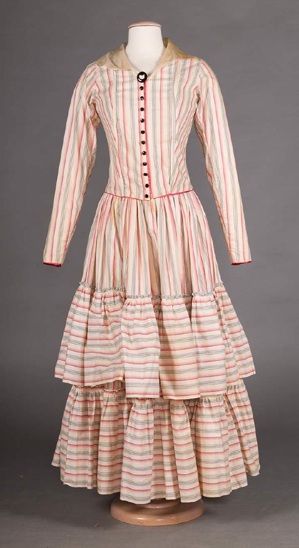RIBBON CANDY STRIPED DRESS, 1910 (1 of 9)