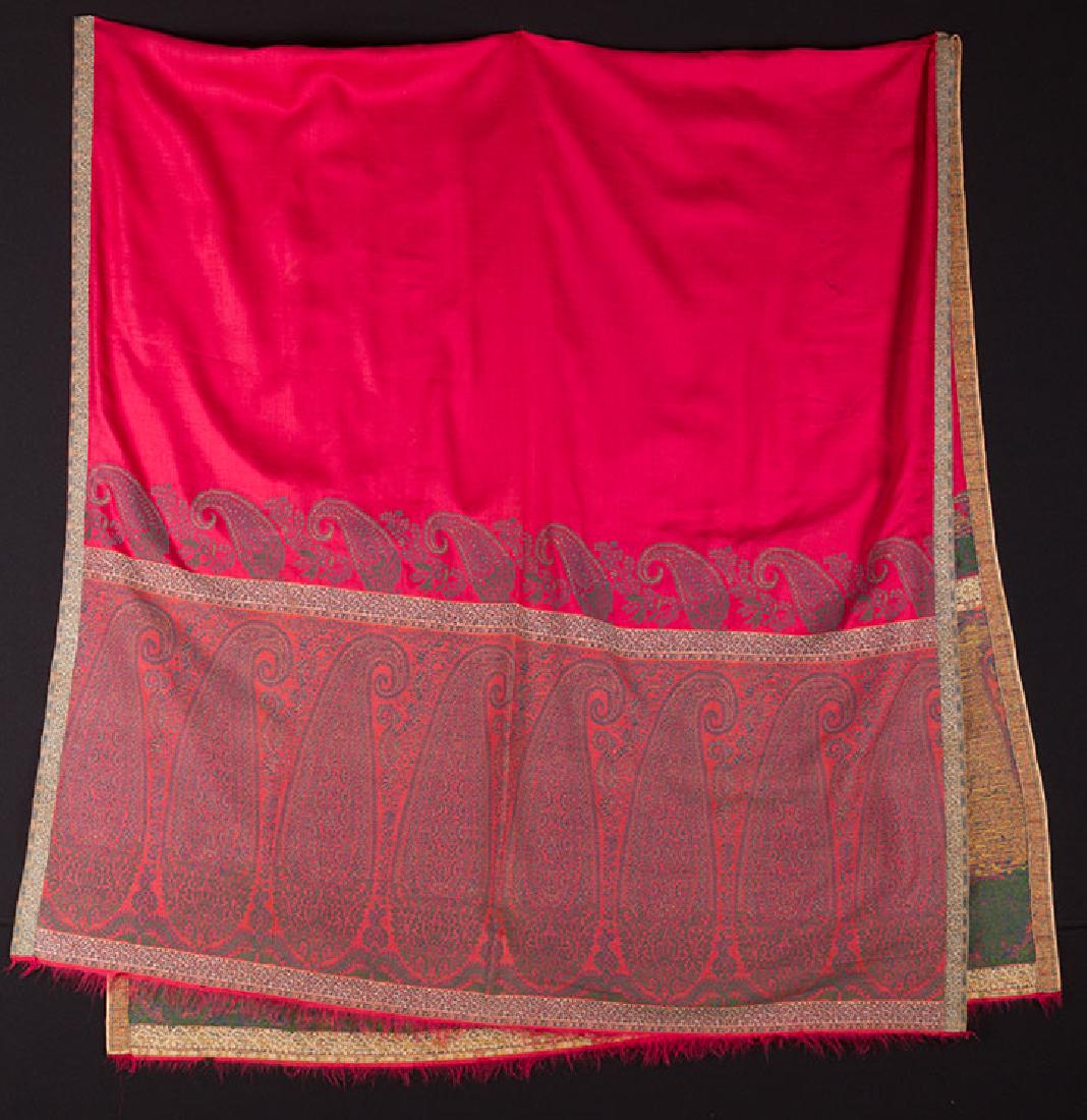 JACQUARD PAISLEY STOLE, EARLY 19th C. (1 of 7)
