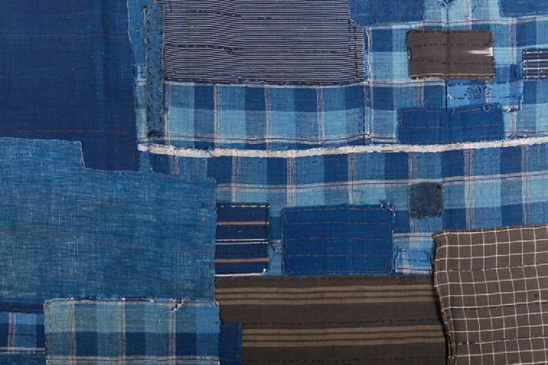 TWO INDIGO KOUSHI PATCHWORK CLOTHS, JAPAN, LATE 19th C. (1 of 10)
