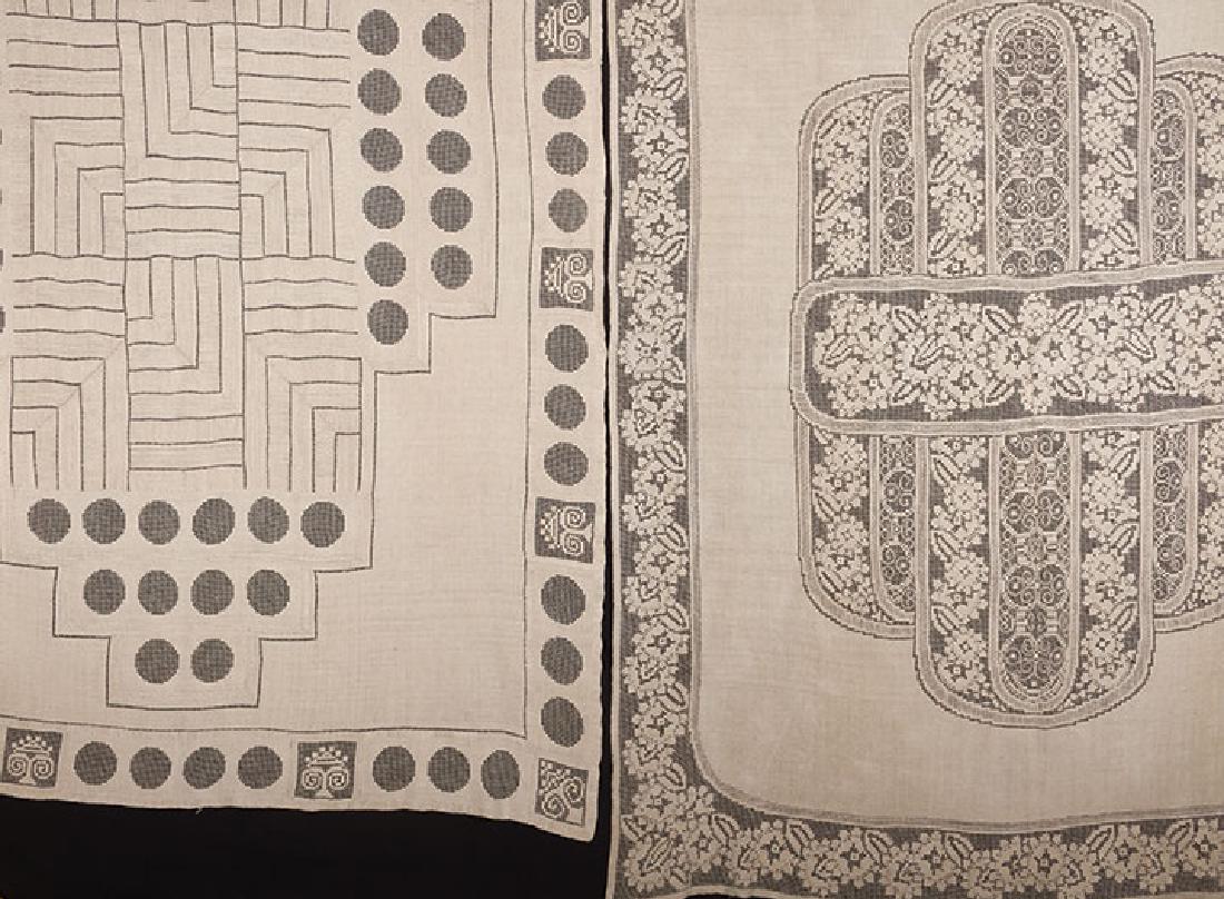 2 LINEN TABLECLOTHS, ART DECO, EARLY 20TH C. (1 of 8)