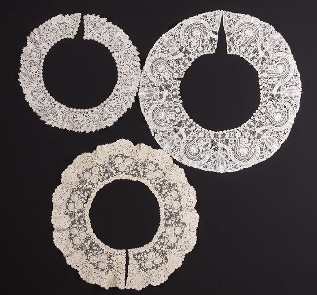 3 BRUSSELS MIXED LACE BERTHAS, 1870s (1 of 10)