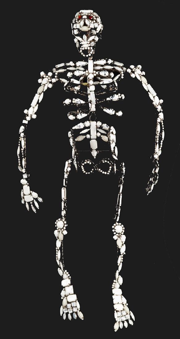 DAVID MANDEL HUGE SKELETON BROOCH (1 of 10)