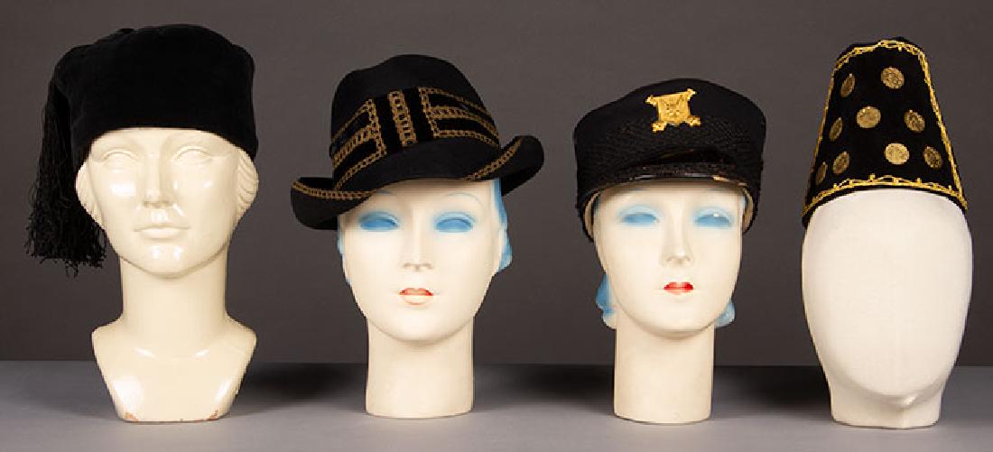 FOUR KATHARINE HEPBURN BLACK HATS (1 of 10)