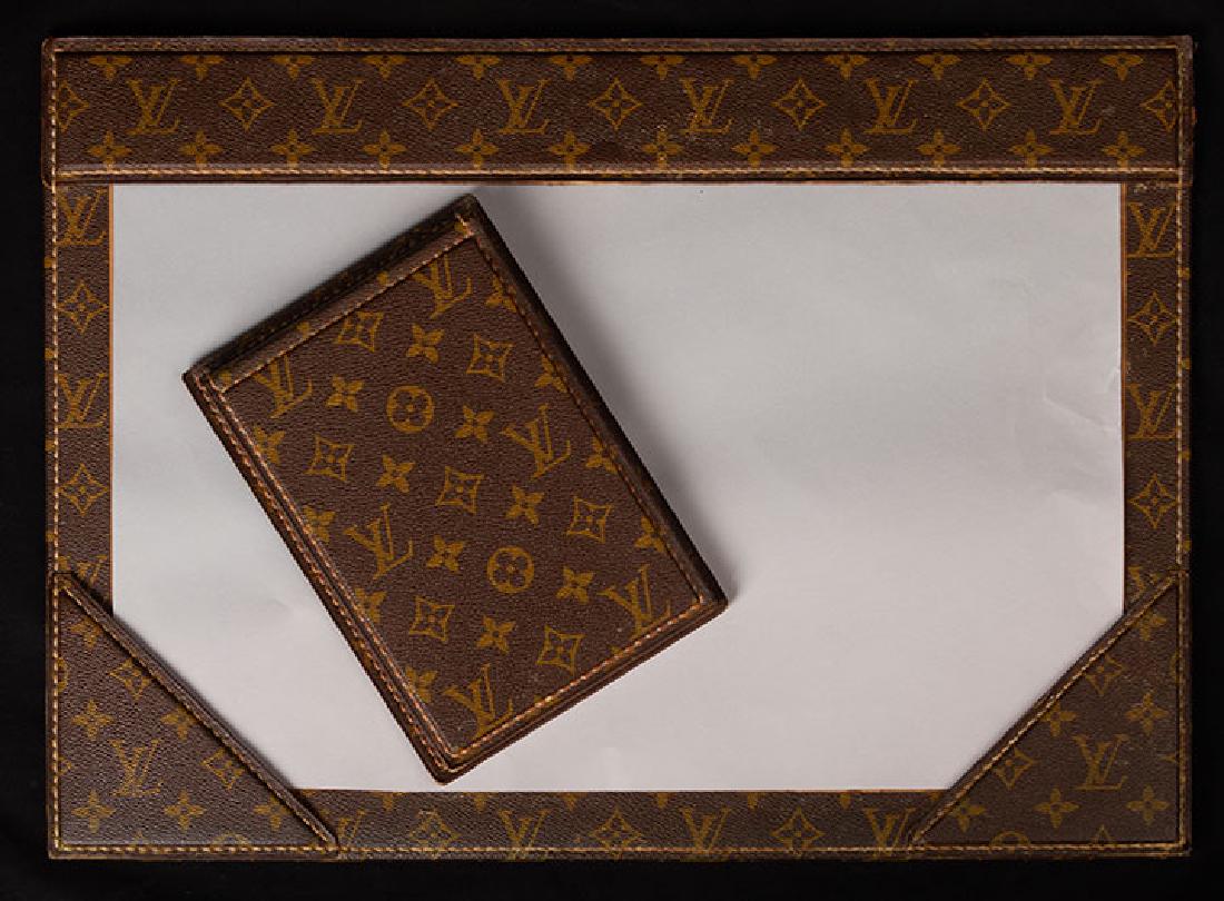 LOUIS VUITTON LEATHER DESK SET, FRANCE, 1960s (1 of 10)