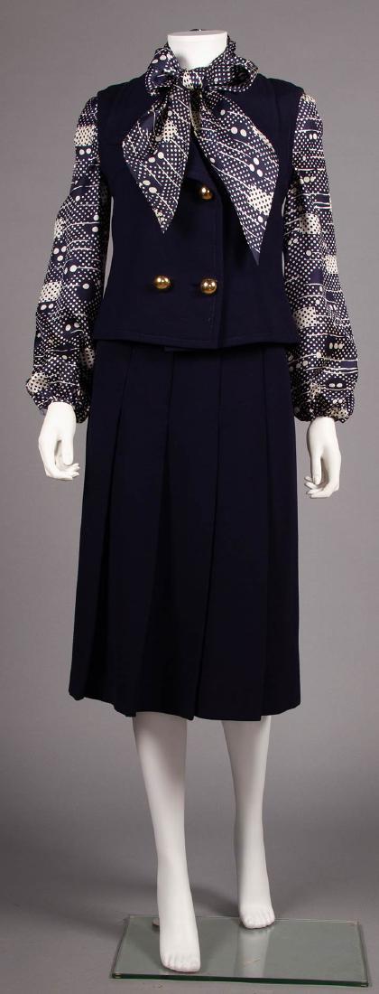 PIERRE CARDIN WOOL DAY DRESS, PARIS, LATE 1950s (1 of 10)