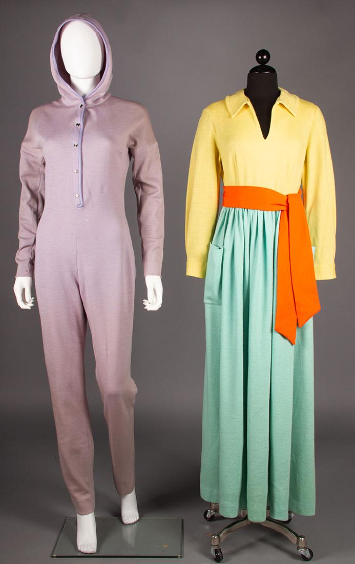MAXI DRESS & BONNIE CASHIN JUMP SUIT, EARLY 1970s (1 of 10)