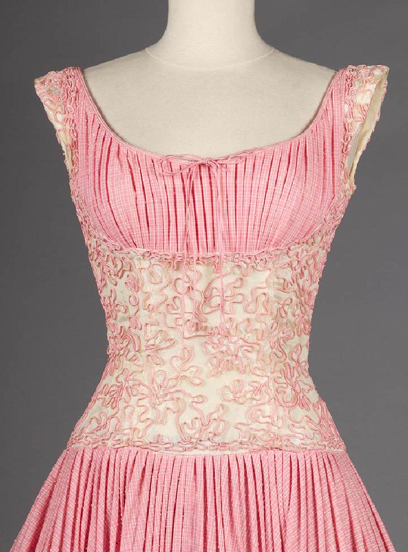 CEIL CHAPMAN PINK PARTY DRESS, 1950s (1 of 9)
