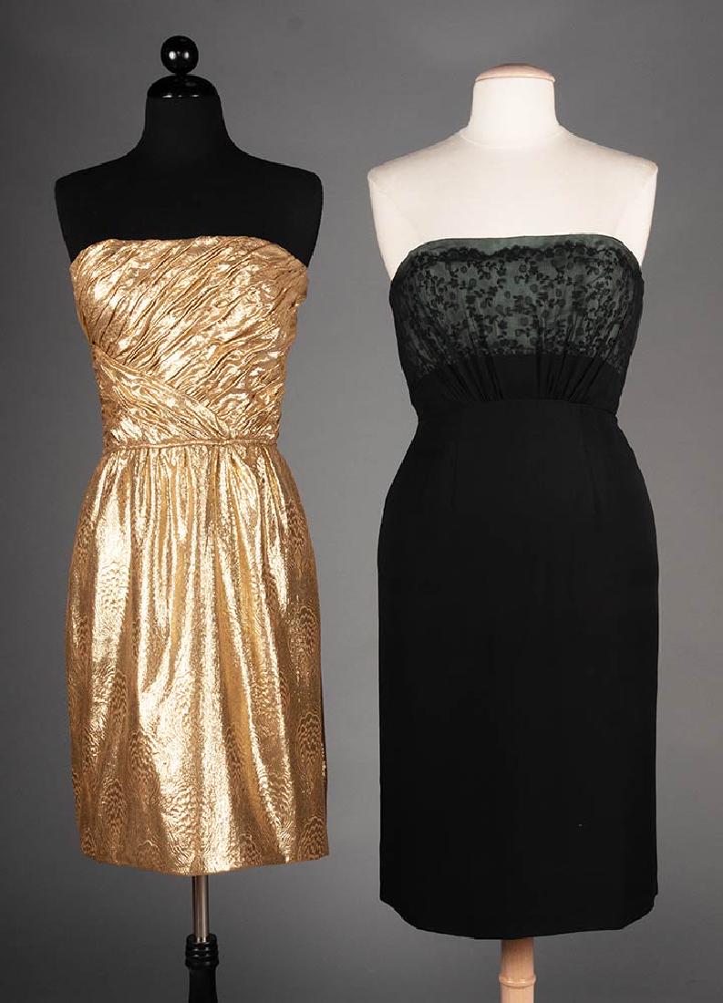 TWO DESIGNER STRAPLESS DRESSES, MILAN & N.Y., 1960s (1 of 10)
