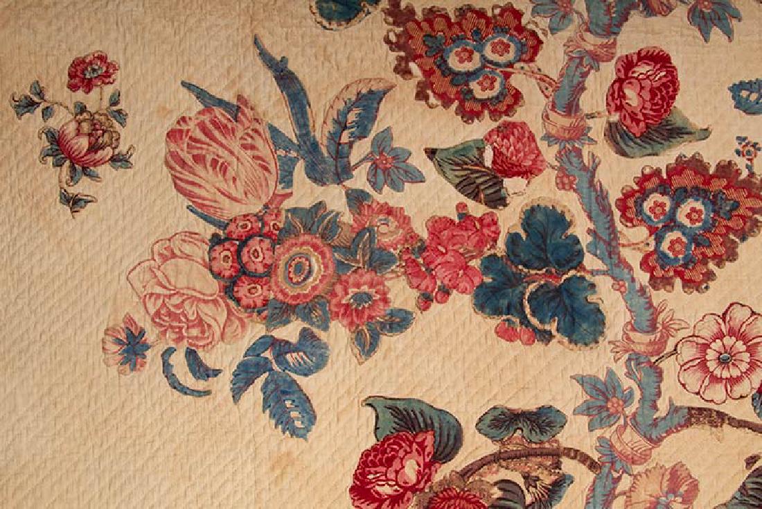 APPLIQUE BROIDERIE PERSE QUILT, 1840-1850 (1 of 10)