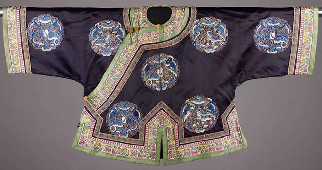 CHILD'S EMBROIDERED SILK ROBE, CHINA, 1890-1920 (1 of 10)