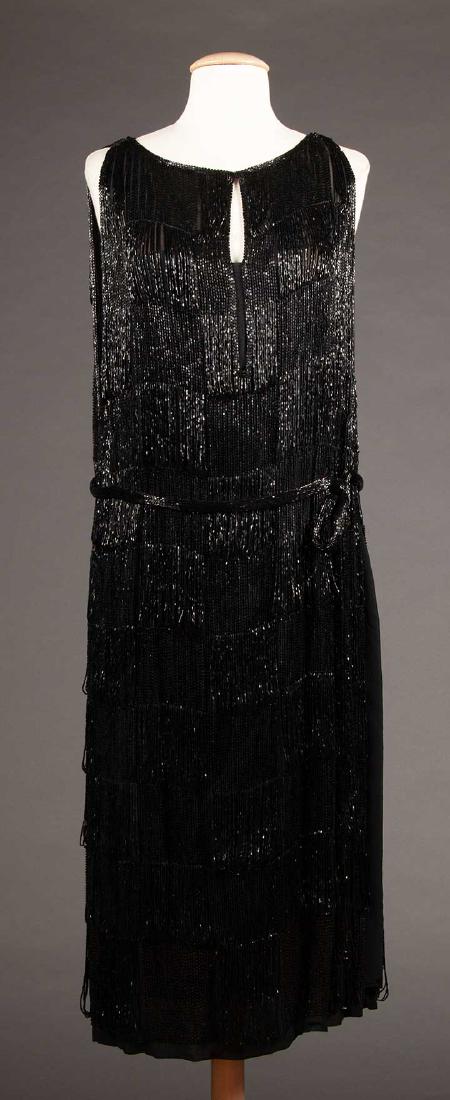 ALL-OVER BUGLE BEADED DRESS, LATE 1920s (1 of 9)