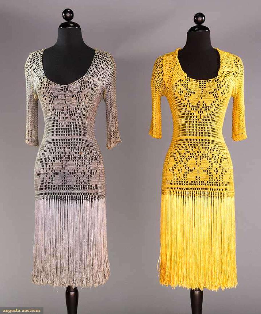 TWO CROCHET PARTY DRESSES, 1920-1930 (1 of 10)