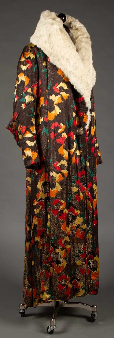 PRINTED LAME BROCADE EVENING COAT, 1930s (1 of 9)