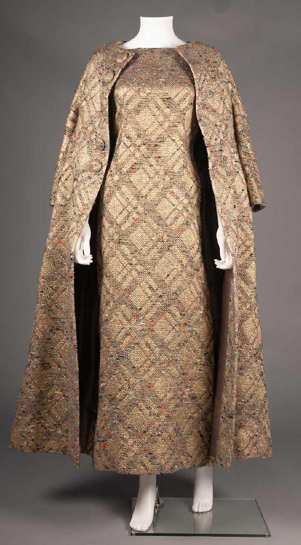 CHRISTIAN DIOR EVENING DRESS & COAT SET, 1960s (1 of 10)