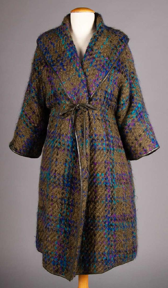 TWO BONNIE CASHIN WOOL PLAID COATS, 1950-1960s (1 of 10)