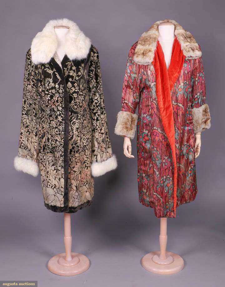 TWO FUR TRIMMED EVENING COATS, 1920s (1 of 9)