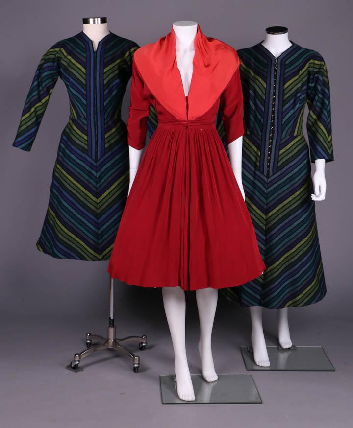 TWO CLAIRE MCCARDELL DAY DRESSES, AMERICA, 1947-1953 (1 of 10)