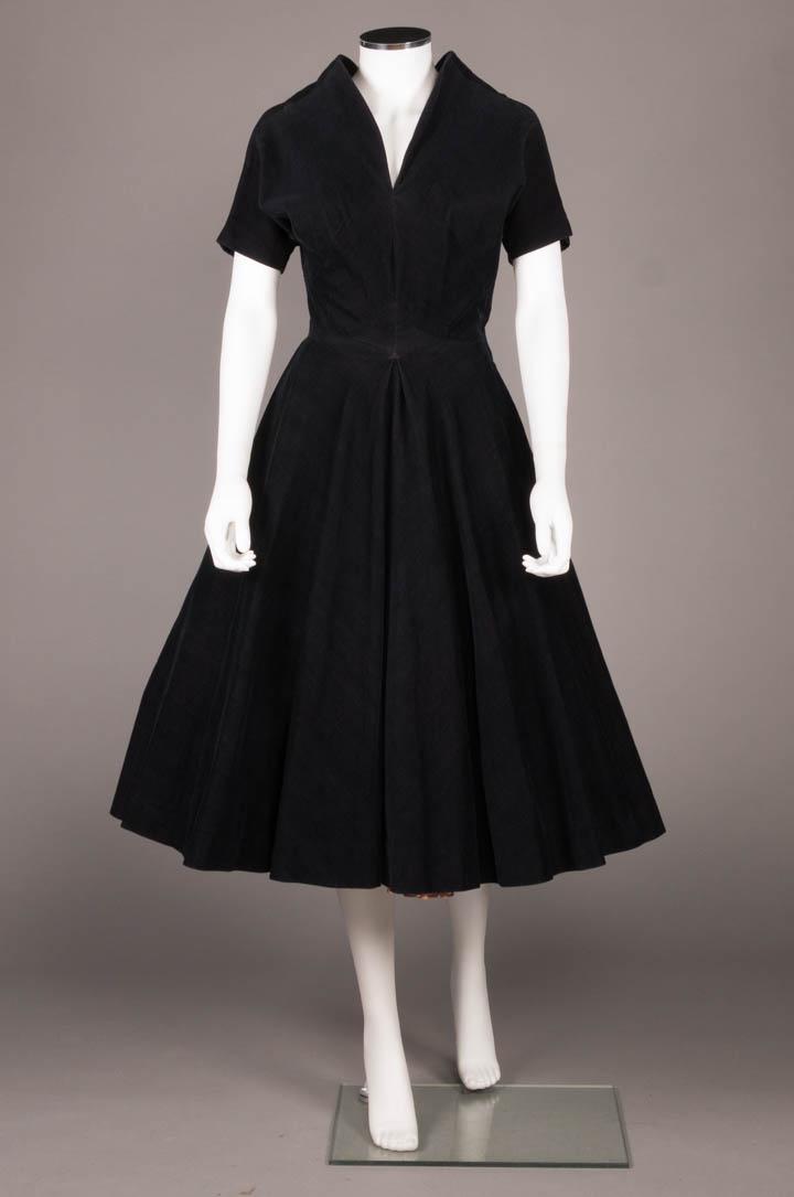 CLAIRE MCCARDELL CORDUROY DAY DRESS, AMERICA, 1950s (1 of 8)