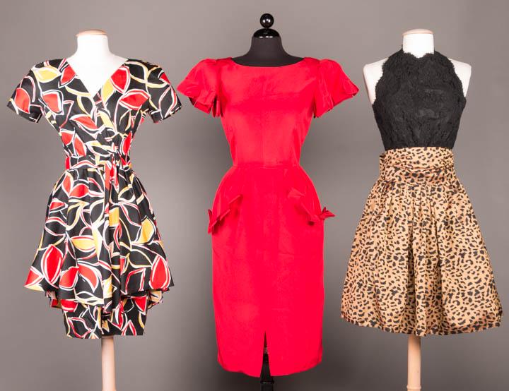 THREE DESIGNER PARTY DRESSES, ITALY, FRANCE & CANADA, (1 of 11)